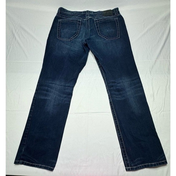 Alberto Men’s Dave Dark Weft Modern Fit Straight Leg Jeans - Size 40x34 - Picture 2 of 7